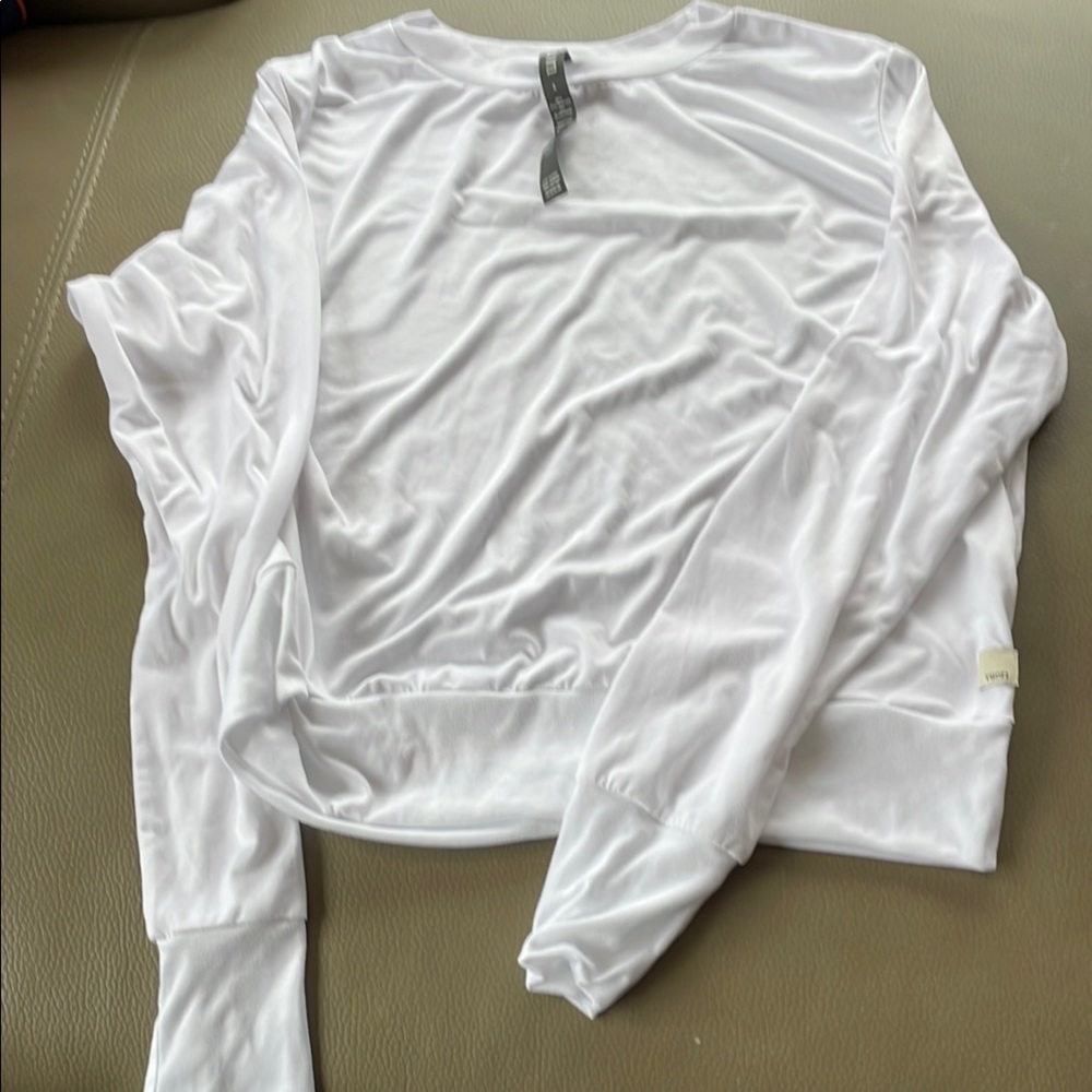 Vuori White Long Sleeve Women's Top white-large